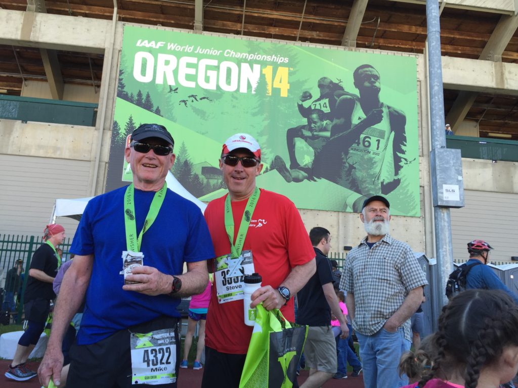 Mike and Steve at the finish